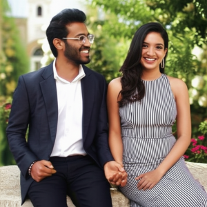 Foto Zohran Mamdani dan Rama Duwaji berpegangan tangan, menunjukkan kebahagiaan mereka sebagai pasangan.