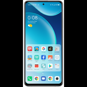 Ilustrasi antarmuka HyperOS 3 dengan desain modern dan ikon-ikon baru.