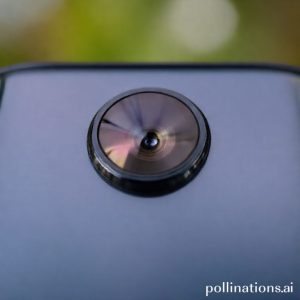 Close-up kamera depan Galaxy S26 Ultra, menunjukkan desain lensa yang canggih dan teknologi autofocus yang cepat.