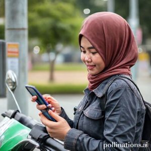 Rak display penuh dengan berbagai model sepeda listrik di dalam Transmart, dengan spanduk besar bertuliskan