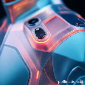 Close-up Vivo X300 dengan warna translucent yang menawan dan efek dynamic glow yang futuristik. Fokus pada desain bodi yang ergonomis dan nyaman digenggam.