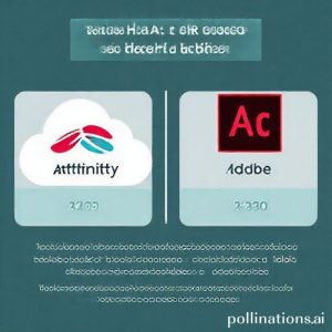 Grafik perbandingan harga antara Affinity dan Adobe Creative Cloud, yang menyoroti penghematan biaya yang signifikan dengan menggunakan Affinity.