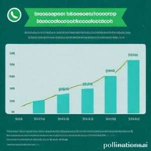 Grafik yang menunjukkan penurunan drastis jumlah pesan spam yang diterima pengguna setelah fitur baru WhatsApp diimplementasikan.