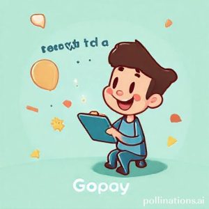 Ilustrasi tampilan postingan Instagram Juragan Gadget tentang kompetisi pantun berhadiah saldo Gopay.