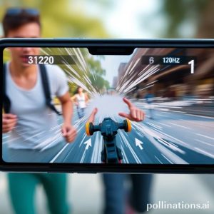 An illustration of the OPPO A6x smartphone in violet color, showcasing its large screen and sleek design. The phone is held by a hand, with a battery icon prominently displayed, indicating a large capacity.