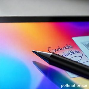 A close-up of the Samsung Galaxy Tab S11's AMOLED 2X display, showing vibrant colors and sharp details, with a creative drawing application like Goodnotes or Studio Paint open, illustrating S Pen use.
