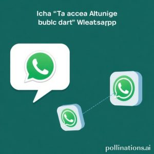 An illustration contrasting Meta AI, ChatGPT, and Copilot. Meta AI is shown integrated within a WhatsApp chat bubble, while ChatGPT and Copilot are represented as separate app icons being pushed away from the WhatsApp bubble. Emphasize the idea of 