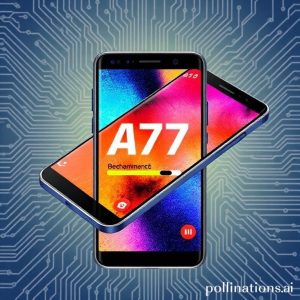 An illustration of a sleek, modern smartphone, possibly labeled 