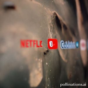 Close-up layar Smart TV 50