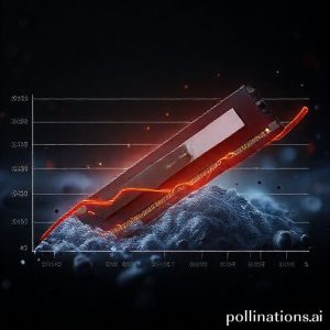 Grafik yang membandingkan harga RAM dari waktu ke waktu, menunjukkan kenaikan harga karena kelangkaan.