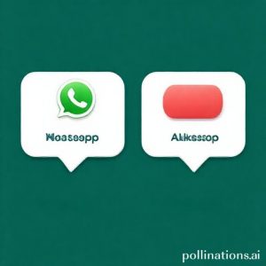 Ilustrasi ikon notifikasi WhatsApp dengan dua warna berbeda, mewakili dua akun yang berbeda.