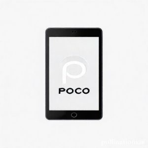 Ilustrasi Poco Pad M1 dengan desain basic namun tetap stylish, menampilkan logo Poco yang ikonik.