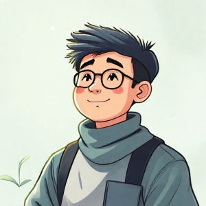 Ilustrasi seorang pengguna yang tersenyum menggunakan Windows 11 dengan lisensi resmi, dengan ikon centang hijau besar.