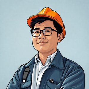 Ilustrasi seorang teknisi Cloudflare yang sedang memperbaiki server, melambangkan upaya perbaikan dan pencegahan yang dilakukan oleh Cloudflare untuk menjaga stabilitas layanan online.