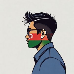 Ilustrasi tampilan profil X dengan bendera negara asal pengguna terlihat di samping nama akun.