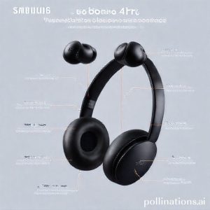 Infografis yang menampilkan fitur-fitur utama Samsung Galaxy Buds 4 Pro, seperti kontrol geleng kepala, adaptive ANC, dan kualitas audio superior.