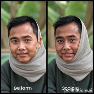 Perbandingan sebelum dan sesudah foto yang diedit menggunakan Gemini Nano Banana Pro, menunjukkan peningkatan kualitas dan realisme yang signifikan.