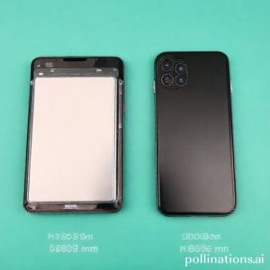 Perbandingan ukuran baterai antara iPhone Fold (diklaim 5.088 mAh) dan iPhone saat ini.