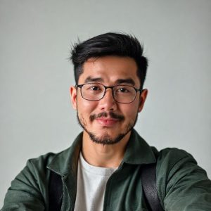 Seorang pengguna TikTok sedang mengatur preferensi konten di aplikasi mereka. Tampilkan antarmuka aplikasi dengan jelas, menyoroti opsi untuk membatasi konten AI.