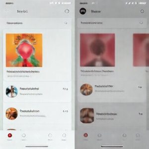 Tampilan antarmuka aplikasi Spotify di ponsel, menampilkan daftar playlist yang telah berhasil ditransfer dari platform lain.