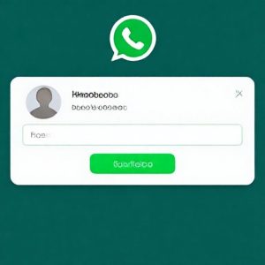 Tampilan antarmuka WhatsApp dengan opsi untuk menambahkan akun kedua di menu pengaturan.