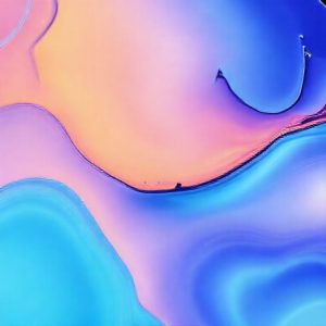 Tampilan detail layar AMOLED 2X Galaxy Tab S11 yang menampilkan warna-warna cerah dan tajam.