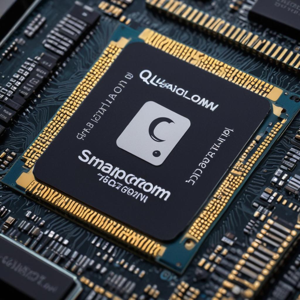 A Detailed Close Up Of A Qualcomm Snapdragon
