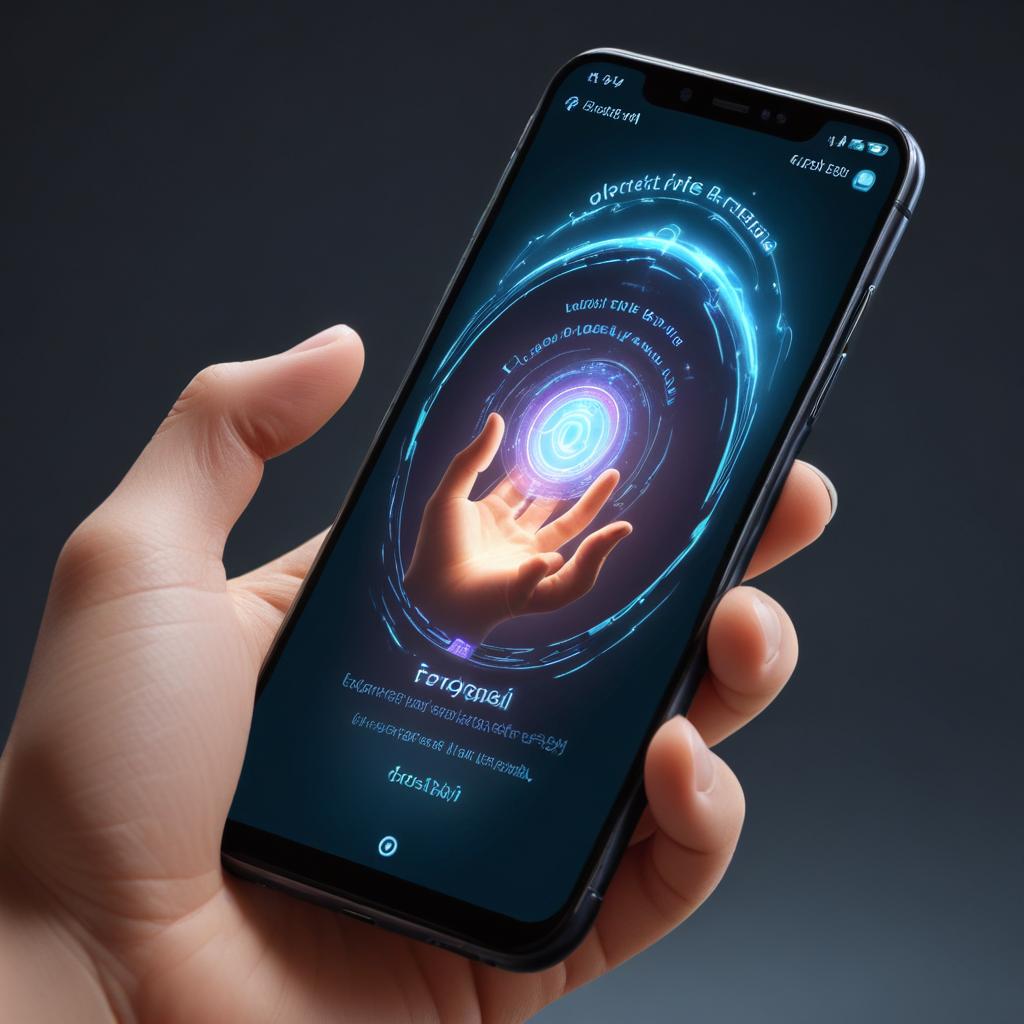 A Hand Holding A Smartphone With A