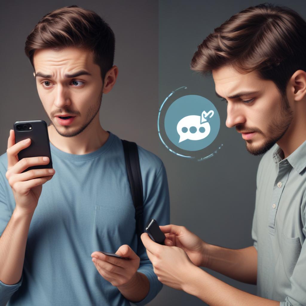 A Split Image. On One Side A