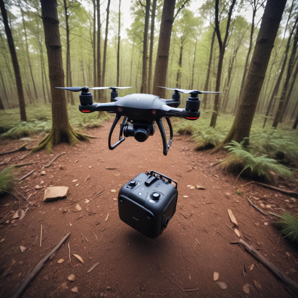 An Action Shot Of An FPV Drone