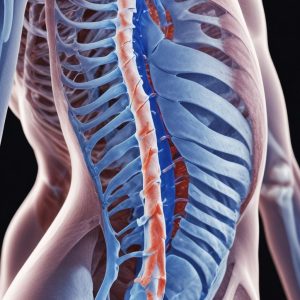 Gambaran visual sistem glymphatic otak. Cairan serebrospinal (CSF) berwarna biru muda mengalir melalui saluran-saluran di antara sel-sel otak, membersihkan limbah berwarna gelap atau protein yang menumpuk. Representasi yang jelas dan mudah dipahami.