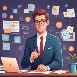 Professional blog post illustration