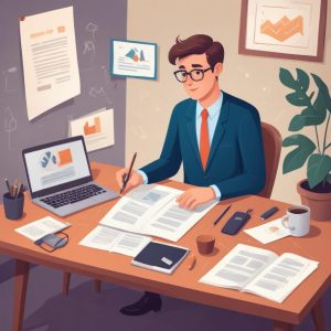 Professional blog post illustration