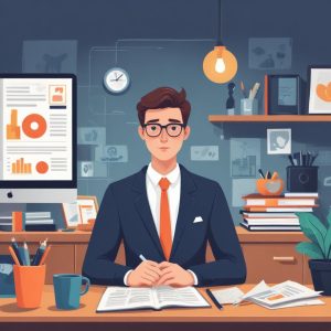 Professional blog post illustration