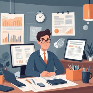 Professional blog post illustration