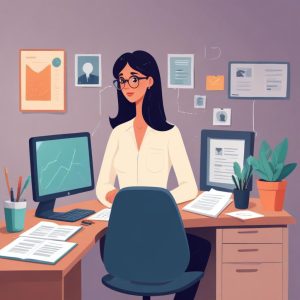 Professional blog post illustration